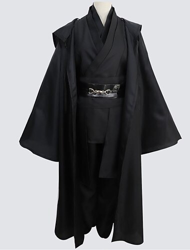  Obi Wan Kenobi Jedi Ritter Cosplay Kostüm Outfits Kostüm Cosplay Film Cosplay for Herren Jungen Erwachsene Kinder Karneval Maskerade