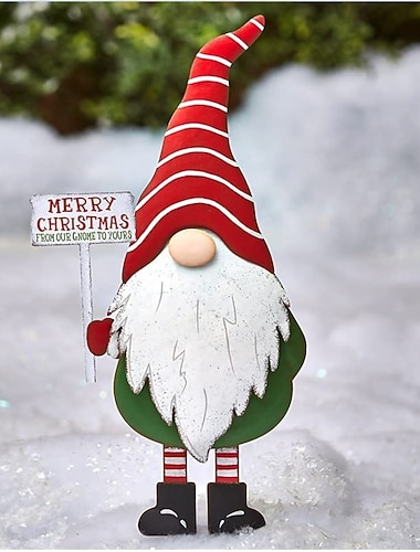  Weihnachtsdekorationen für den Außenbereich, Metallpfähle für frohe Weihnachten, Weihnachtsmann-Weihnachtsschmuck, Hofschilder, Urlaubsdekoration für Haustür, Garten, Hof, Rasen, Außendekoration