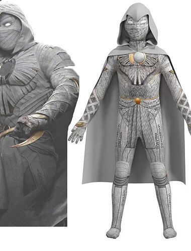  Moon Knight Avengers Kläder Maskerad Cosplay Maskerad Film-cosplay for Herr Pojkar Barn Vuxna Maskerad