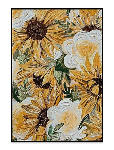  handgemaakte olieverf canvas kunst aan de muur decoratie moderne bloemen voor home decor gerold frameloze niet-uitgerekt schilderij