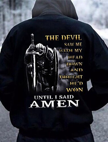  Hombre Caballeros templarios Estampados Sudadera Sudaderas Sudadera Con Capucha Manga Larga Sudadera con capucha Con Capucha Ropa de calle Impresión 3D Diario Deportes Negro Amarillo Estampado