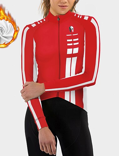  Damen Radtrikot fahrradbekleidung Fahrradtrikot Langarm Winter Fahhrad Trikot mit 3 Gesäßtaschen MTB Mountain Rennrad Isoliert warm Fleece-Futter Windundurchlässig Schwarz Gelb Rosa Vlies Sport