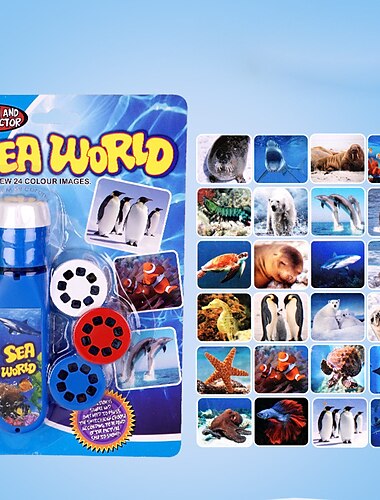  Projektionstaschenlampe für Kinder, Projektorlicht, niedlicher Cartoon, Dinosaurier, Tier, Weltraum, Nachtfotolicht, Schlafenszeit, Lernspaß, Spielzeug für Weihnachtsgeschenke