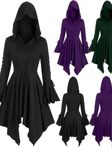  Retro vintage Punk & Gothic Middeleeuws Jurken Gemaskerd Bal Heks Pest dokter Dames Fantasie Stoompunk Walpurgisnacht Maskerade Feest Volwassenen Kleding