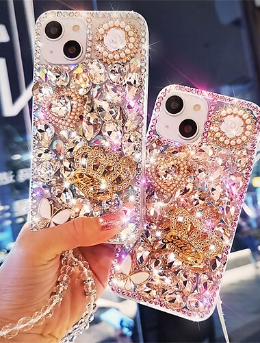  teléfono Funda Para iPhone 16 iPhone 15 iPhone 14 13 12 11 Pro Max Plus Mini Funda Trasera Brillo ostentoso brillante Brillante Gel de Sílice Silicona