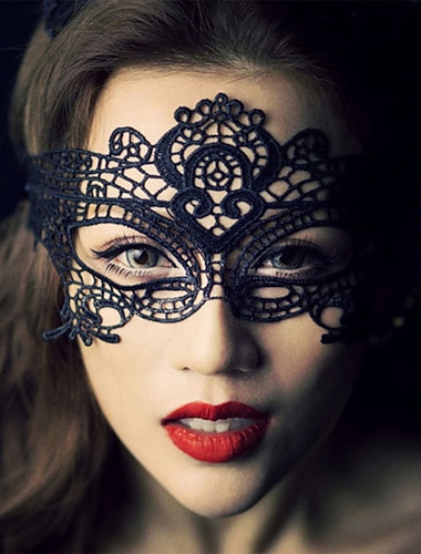  Europa e america moda temperamento elegante sexy maschera per il viso in pizzo nero per le donne ragazze amante data regalo gioielli per feste
