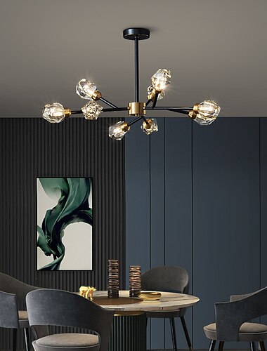  72cm anheng lanterne design lysekrone kobber messing moderne