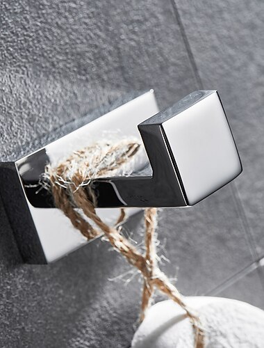  Wandhaken, sus304 Wandkleiderhaken, Edelstahl-Badezimmer-Kleiderhaken für Badezimmer, Küche, Schlafzimmer (Schwarz/Chrom/Gold/Nickel gebürstet)