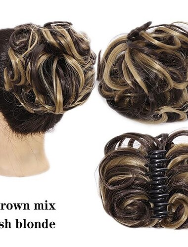  perücke haarring weiblich greifer clip haarsack kugel kopf spule haar ziehen blume kurzes lockiges haar clip-typ blütenknospe kopf flauschig großer haarring