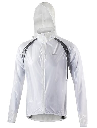  Herren Windjacke Fahrradjacke Radjacke Regenjacke Warnschutz Wasserdicht Windundurchlässig Atmungsaktiv Fahhrad Jacke Regenmantel MTB Mountain Rennrad Radfahren in der Stadt Weiß Leicht Grün Blau
