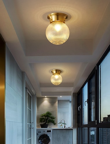  14cmグローブデザインシーリングライト銅フォーマルスタイルヴィンテージスタイルモダンスタイルモダン北欧スタイル220-240v