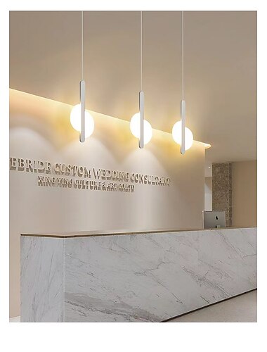  20 cm LED Pendelleuchte nordisch schwarz Hängeleuchte mit weißem Lampenschirm Esszimmer Büro Schlafzimmer schlicht geometrisch Metall schwarz LED modern 220-240v