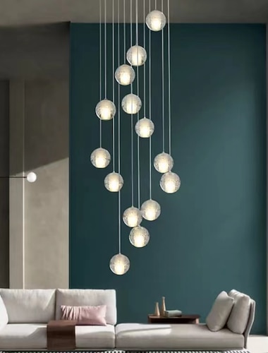  40 cm kroonluchter metalen bol hanglamp led gegalvaniseerd artistiek modern 90-240v