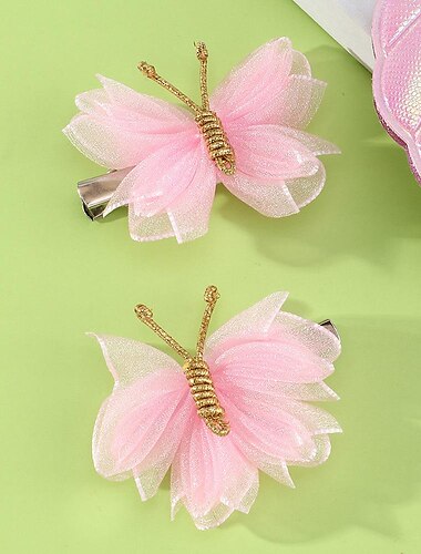  Kinder Mädchen Süß Täglich Farbblock Polyester Haarzubehör Purpur / Rosa / Gelb Einheitsgröße