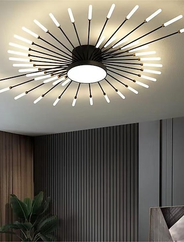  Φωτιστικά οροφής μονής σχεδίασης 128 cm μεταλλικά led σκανδιναβικού στυλ 110-240 v