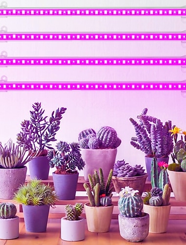  Luz led de cultivo de espectro completo, lámpara de plantas roja/azul de 50cm, lámpara fito dc5v, 72leds/144leds/216leds/288leds, luz flexible de rotación para interiores