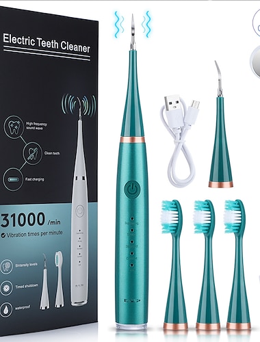  Electric Toothbrush Sonic Dental Scaler Teeth Whitening kit Tooth Whitener Calculus Tartar Remover Tools Cleaner Stain Oral Care