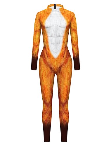  Zentai-Anzüge Cosplay Kostüm Catsuit Tier Karnevalskostüm Ganzkörperanzug Herren Damen Cosplay Sexy Kostüm Tiermotiv Kostüm für Karneval Maskerade Erwachsene
