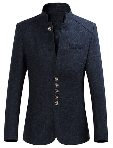  мужской модный пиджак больших размеров, стандартный покрой, однобортный, однобортный, с несколькими пуговицами, черный, бордовый, темно-синий, серый, 2024