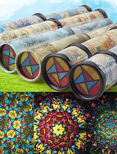 3 pièces nouvelle rotation évolutive kaléidoscope magique changeant réglable fantaisie coloré monde jouets pour enfants autisme enfant puzzle jouet