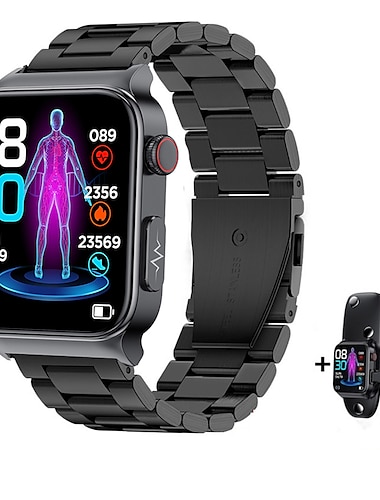  cardica blutzucker smartwatch ekg überwachung blutdruck körpertemperatur smartwatch herren ip68 wasserdicht fitness tracker