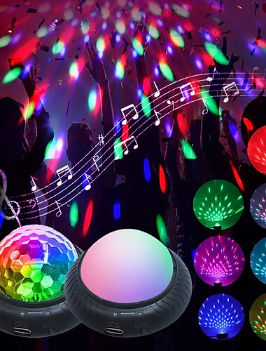  led disco bal podiumverlichting ufo 9 kleuren dmx kristal magische bal podium lichteffecten dj party kerst geluid geactiveerde lichten