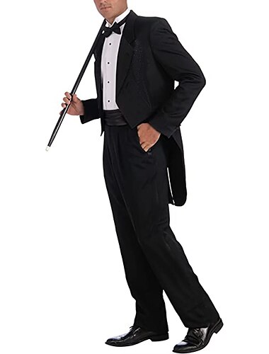  Retro / vintage Glada 20-talet 1920-talet Smoking Peak Lapel Den store Gatsby Gangster Tvådelad Herr Maskerad Fest / afton Möhippa Vuxen Kappa Byxor