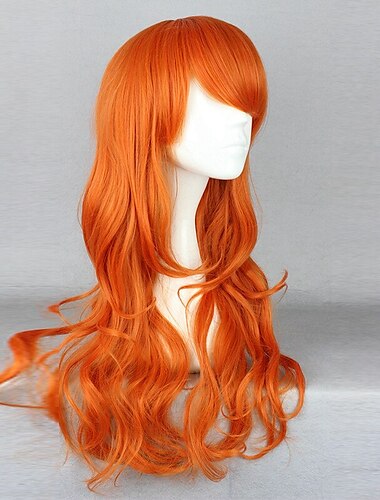  One Piece Nami Cosplay Wigs Heat Resistant Synthetic Hair Anime  Party Wig Orange Carnival Party Wig Halloween Wigs