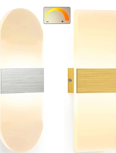  現代の調光可能な led アクリル ウォール ランプ 7 w 暖かい lightwhite ライト アップとダウン ライトは、寝室の廊下、階段、屋内の家の装飾照明器具に適用されます。