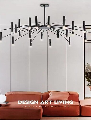  fyrverkerier roterande tak,12/24 lampor 39"/51" kreativ pekare taklampa för vardagsrum, modern led infälld taklampa, fyrverkerier