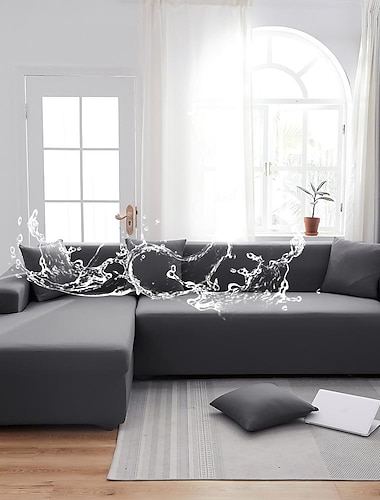  водонепроницаемый чехол для дивана эластичные чехлы мягкий прочный чехол для дивана 1 шт. ткань спандекс моющаяся защита для мебели подходит сиденье для кресла / двухместный диван / диван / диван xl