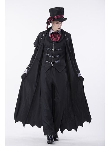  Vampir Halloween Outfits Ausgefallene Kostüme Kostümparty Steampunk Erwachsene Herren Halloween Karneval Leistung Einfache Halloween-Kostüme Verkleiden