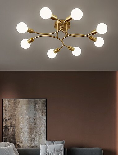 zlatá ložnice stropní svítidlo kreativní multi head jednoduchý obývací pokoj jídelna lampa pro domácnost led hlavní lampa