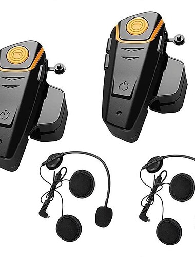  Motorradhelm Bluetooth-Headset Vollduplex-Gegensprechanlage Lautsprecher UKW-Radio Motorrad-Kommunikationssystem Freisprecheinrichtung Wasserdichter Kopfhörer 1000m