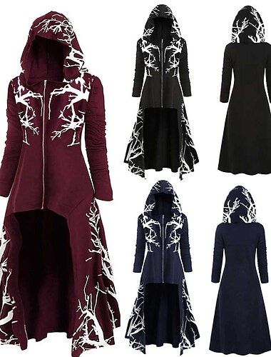  Rétro Vintage Punk & Gothique Médiéval Manteau Bal Masqué Médecin de la peste Femmes Carnaval Mascarade Fête / Soirée Adulte Manteau