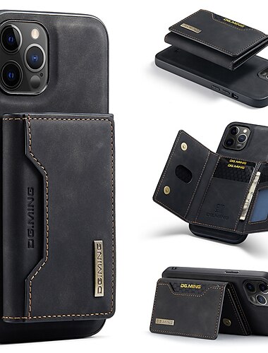  Handyhülle für iPhone 16e Apple iPhone 16 iPhone 15 Pro Max Plus iPhone 14 13 12 11 Pro Max Mini X XR XS Max 8 7 Plus Brieftasche mit Standhalter Magnetkartensteckplatz Einfarbig PU-Leder
