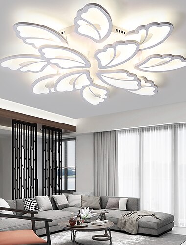  plafoniere dimmerabile cluster design plafoniere plastica stile artistico stile moderno novità nero led moderno 110-240 v