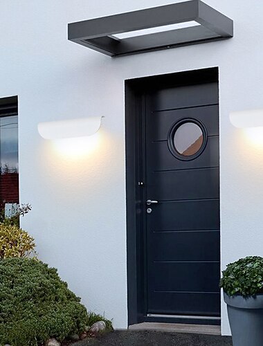  lampă de perete cu led pentru exterior 10w 900lm lampă cu placă de ușă în aer liber, coridor de scări, perete exterior, curte, coridor, lampă de perete pentru interior ac85-265v
