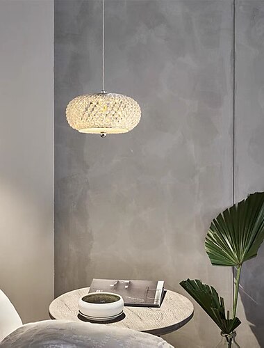  led függőlámpa 1 lámpás modern kristály függőlámpa rozsdamentes acél 10w 18cm állítható mini függő függőlámpa 110-240v konyhai hálószoba bárba