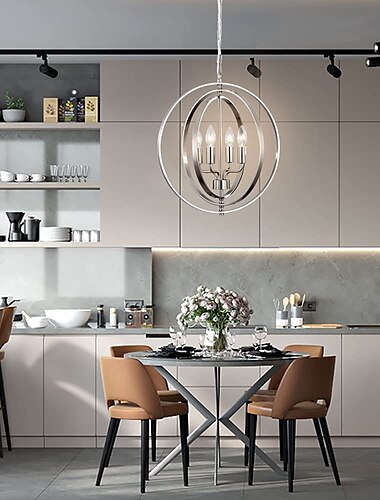  45cm hanger lantaarn design hanglamp metaal gegalvaniseerde geverfde afwerkingen led 220-240v