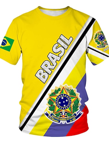  WM Katar 2022 Fussball T-Shirt-Ärmel Anime Zeichentrick Anime 3D Klassisch Streetstyle Für Paar Herren Damen Erwachsene 3D-Druck