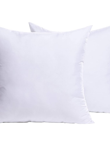 2 Stück Kisseneinsätze Premium Kissenfüller Schein weiß dekorativ für Dekokissen Bettcouch passend für 40x40cm Kissenbezug