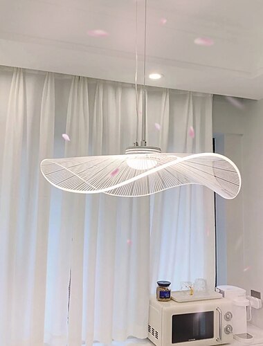  led κρεμαστό φως καπέλο φύλλο λωτού 3000-6000k ρυθμιζόμενη ανάρτηση modren κλασικοί πολυέλαιοι εστιατόριο κρεβατοκάμαρα μόδας φωτιστικό κρεμαστό για σαλόνι 110-240v λάμπα περιλαμβάνεται