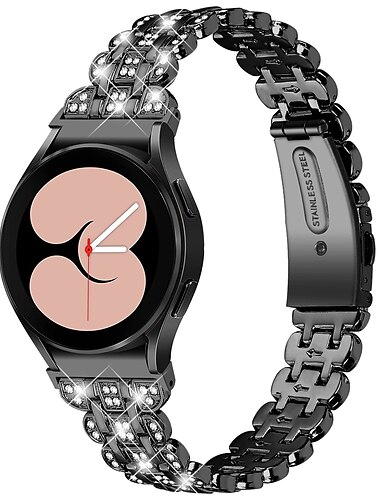  Uhrenarmband für Samsung Watch 7/6/5/4 40/44mm, Galaxy Watch 5 Pro 45mm, Galaxy Watch 4/6 Classic 42/46/43/47mm, Watch 3, Active 2, Gear S2 Legierung Ersatz Gurt 20mm Armband