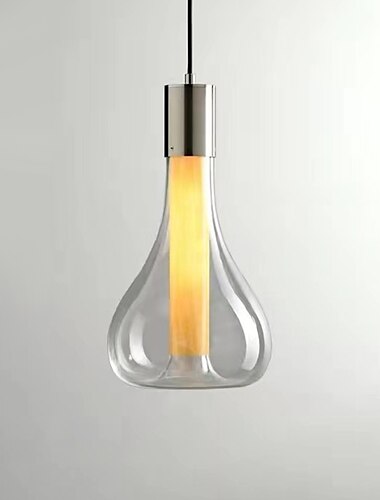  LED pandantiv din sticlă 23cm 3000k insula de lumină reglabilă candelabru modern din sticlă dormitor noptiera hotel restaurant bar corpuri de iluminat simple creative de designer (bec inclus)