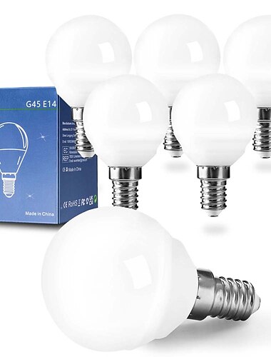  ampoules led globe 6pcs 6w 550 lm e14 g45 20 perles led smd 2835 blanc chaud blanc froid blanc naturel 220-240 v