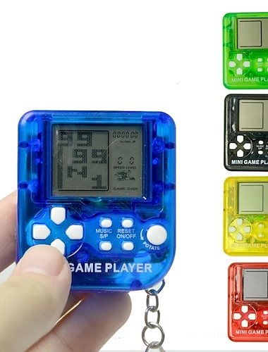  1 pièces mini machine de jeu classique de poche console de jeu rétro nostalgique pour enfants avec porte-clés hamster jeu vidéo 26 jeux cadeau