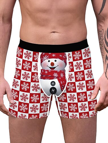  kerstcadeau Boxer shorts Ondergoed Voor heren Kerstmis Volwassenen Kerstmis Carnaval Maskerade kerstavond Kerstmis Feest