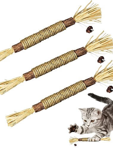  3 συσκευασίες silvervine sticks παιχνίδια γάτας για γάτες εσωτερικού χώρου διαδραστικά silvervine για γάτες catnip παιχνίδια για γάτες εσωτερικού χώρου παιχνίδι μασήματος για καθαρισμό δοντιών γάτας