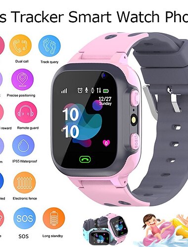  dětské chytré hodinky sim karta telefon smartwatch pro děti sos foto vodotěsný fotoaparát lbs tracker umístění ios android